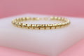 18K Gold Filled Rounded 5mm Box Bracelet (I423)