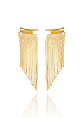 Long Tassel Fringe Chandelier Earrings Stud Earrings (K278)