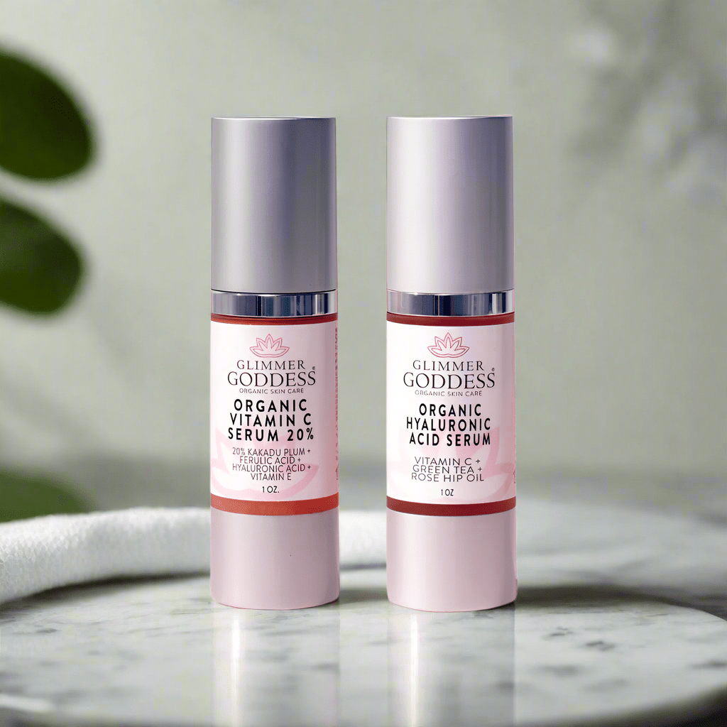 Radiance + Hydration Duo: Vitamin C 20% & Hyaluronic Acid Serum Bundle