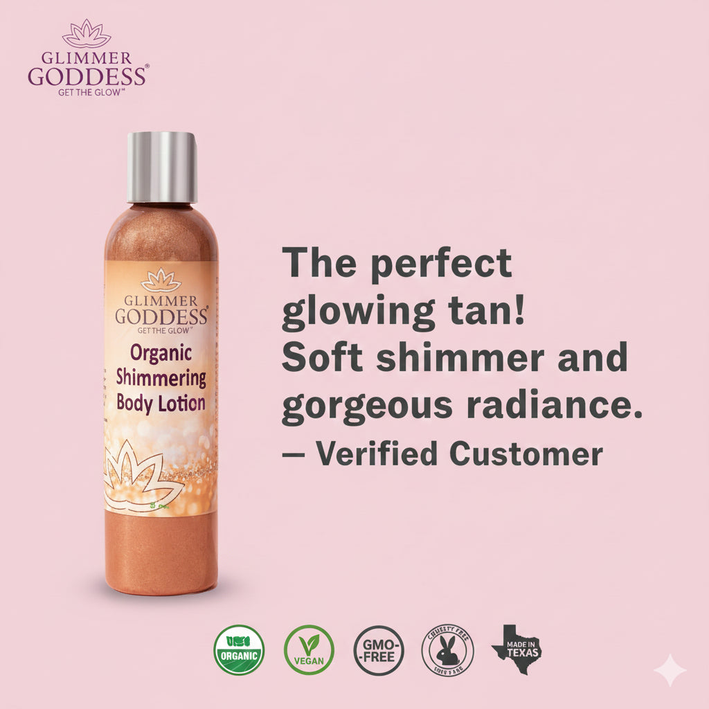 Organic Bronze Shimmer Body Lotion