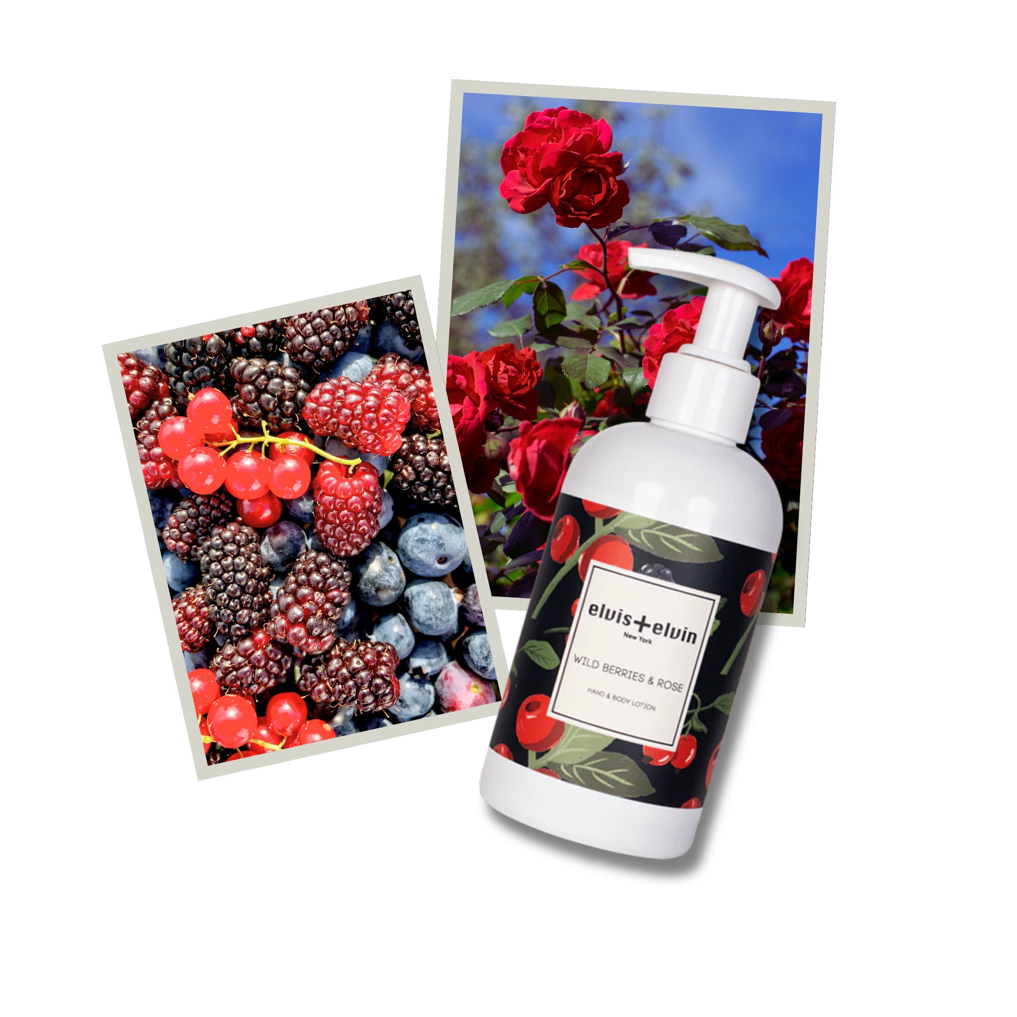 elvis+elvin Wild Berries & Rose Hand & Body Lotion