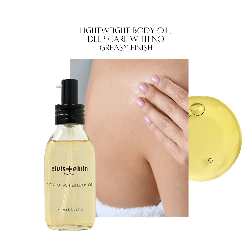 elvis+elvin Rose of Winter Body Oil