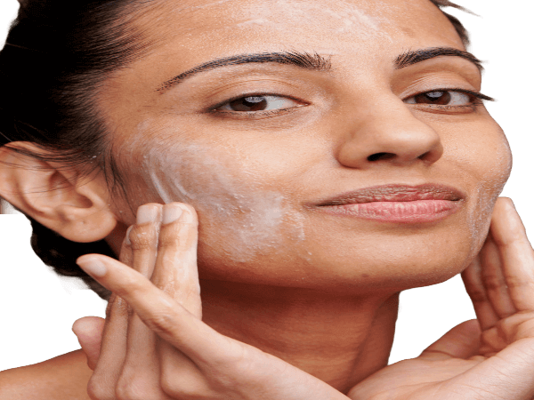 organic anti-aging facial scrub and moisturizer