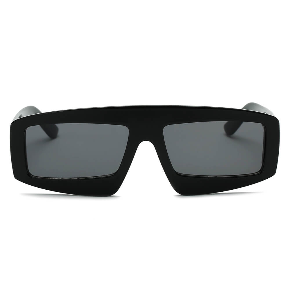 COHOES | Women Bold Retro Vintage Rectangular Sunglasses