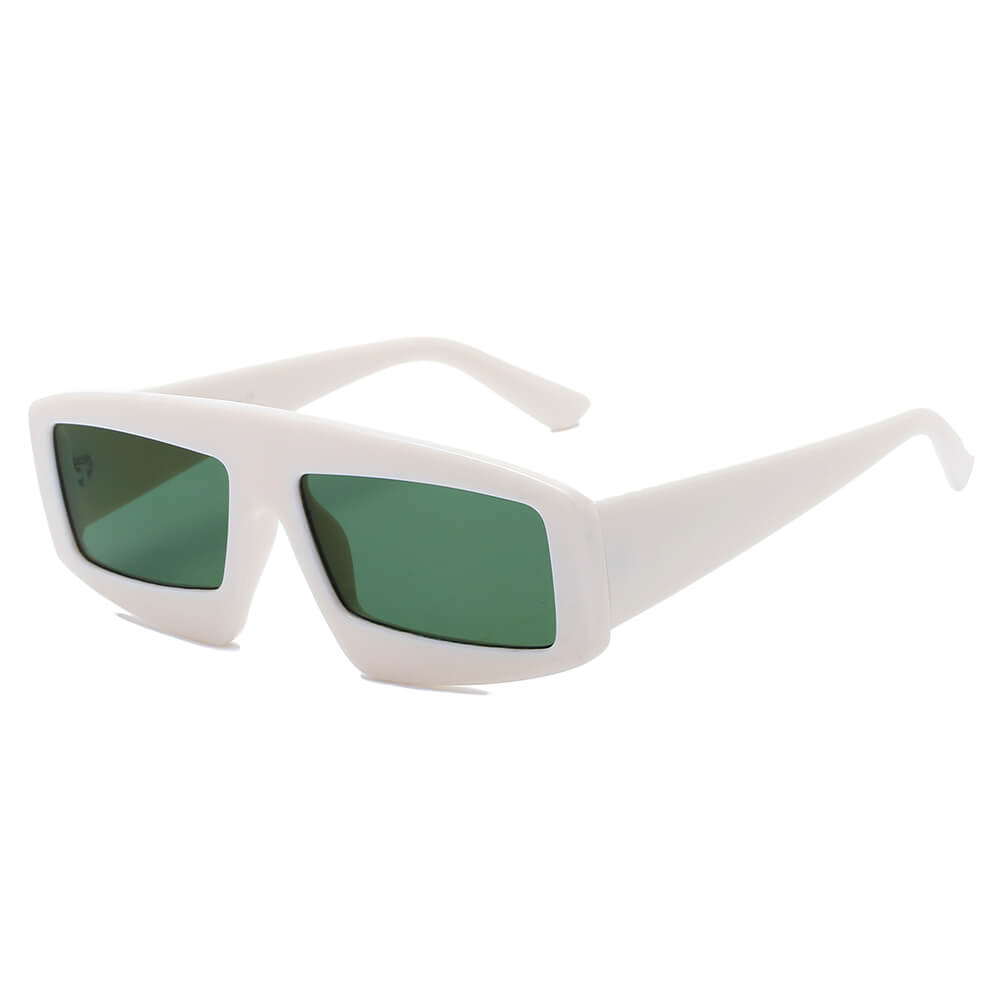 COHOES | Women Bold Retro Vintage Rectangular Sunglasses