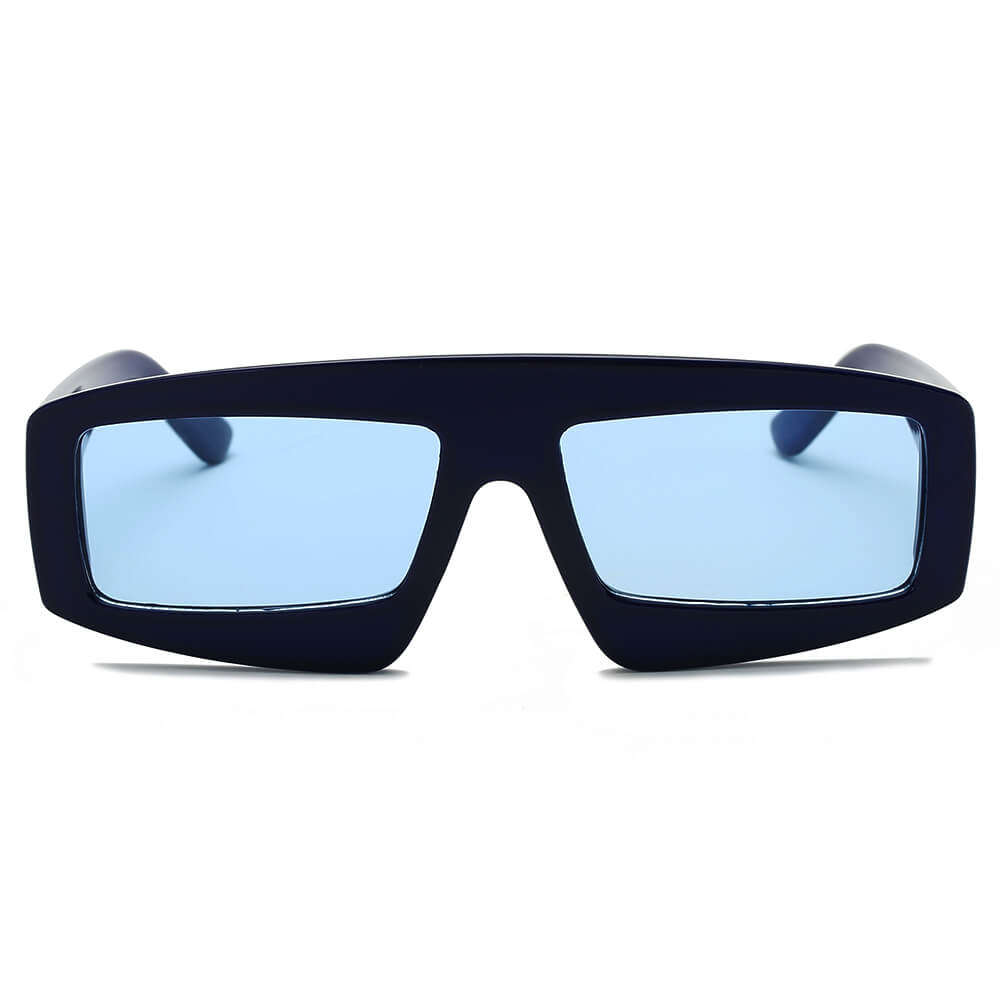 COHOES | Women Bold Retro Vintage Rectangular Sunglasses