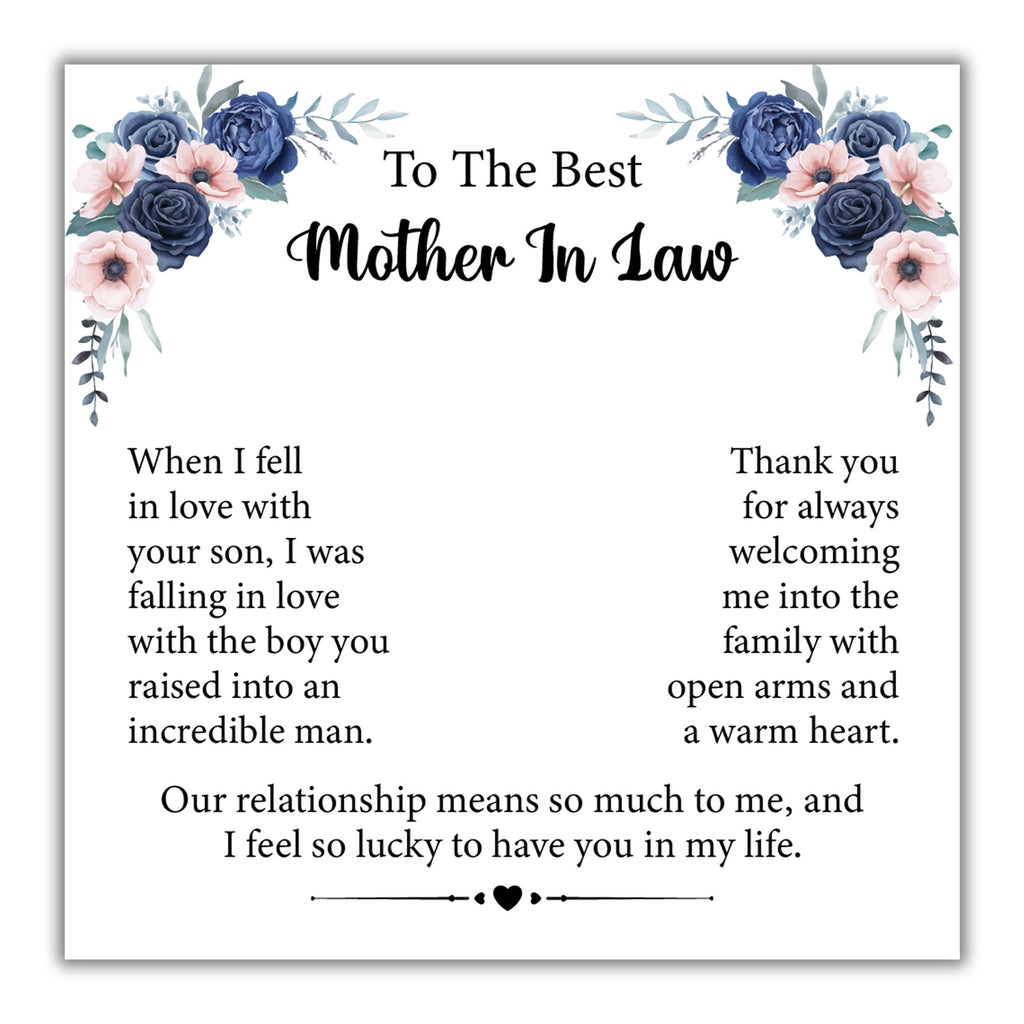 TRYNDI™ To My Best Mother in Law Love Knot Necklace With Authentic Swarovski Crystals