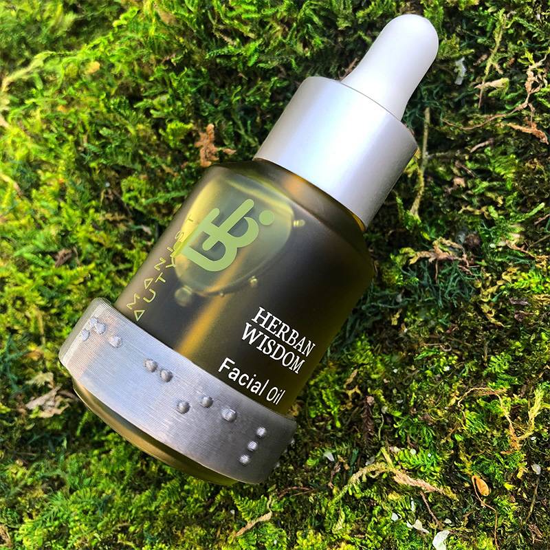 Humanist Beauty Facial Oil Braille ID Band - Nourish and Hydrate Naturally
