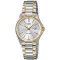CASIO COLLECTION Mod. LADY DATE STEEL-GOLD - ARGENTÈE GOLD INDEXES-0