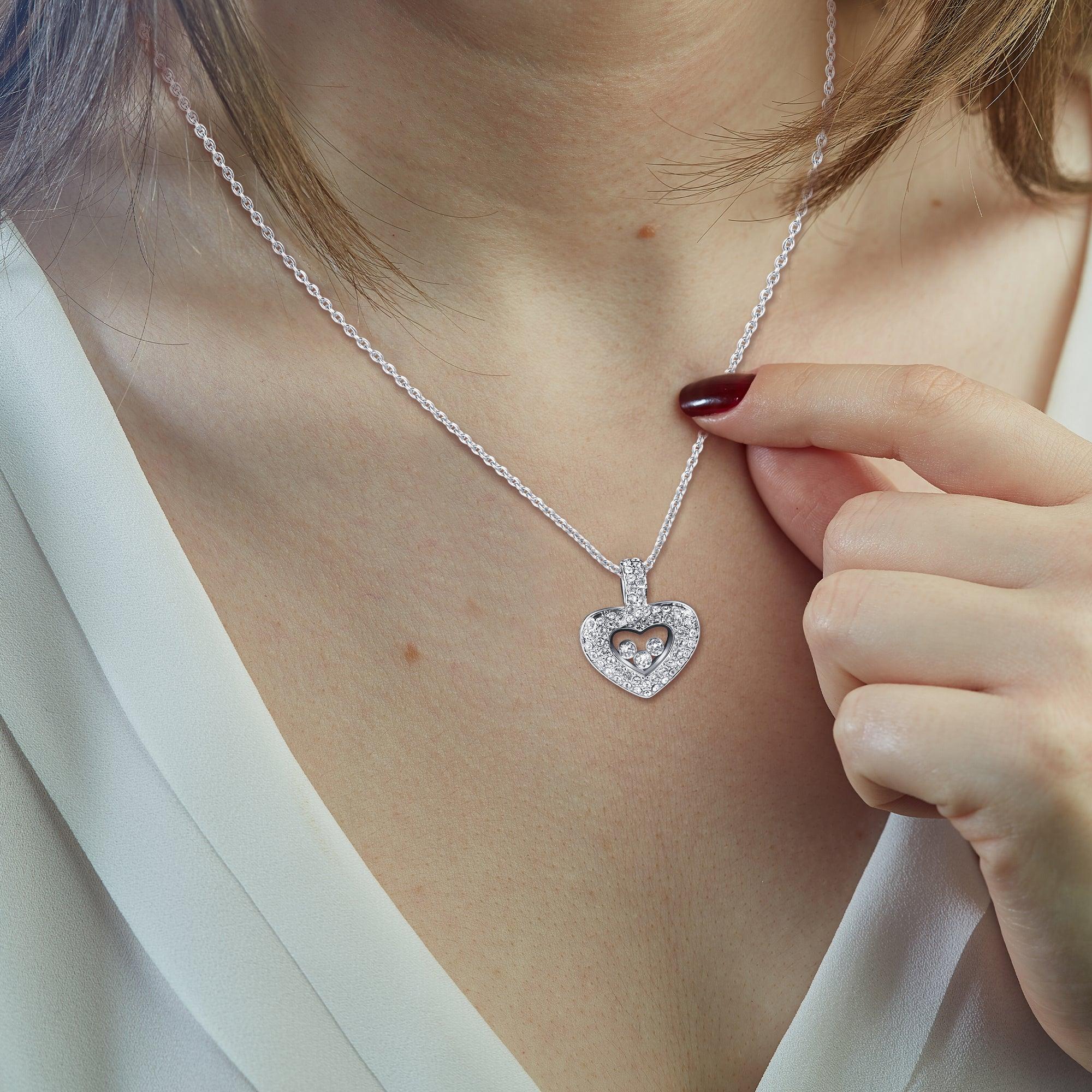 To My Wonderful Mother-in-Law - Thank You For Your Warm Smile - Tryndi Floating Heart Necklace