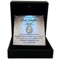 To My Beautiful Bonus Daughter - I am So Blessed Life Gave Me You - Orbital Birdcage Necklace