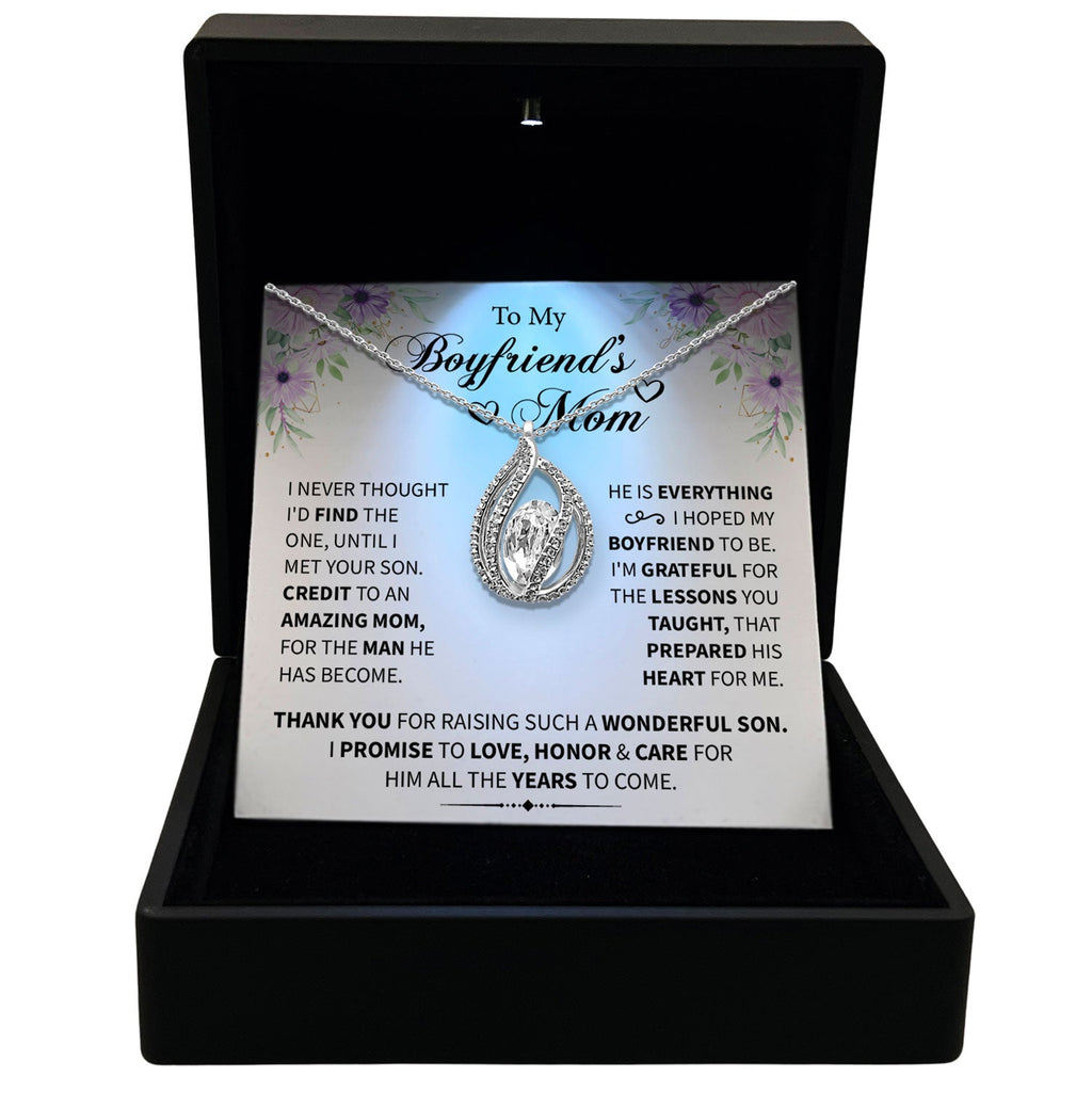 To My Boyfriend's Mom - I'm Grateful For The Lessons You Taught - Orbital Birdcage Necklace